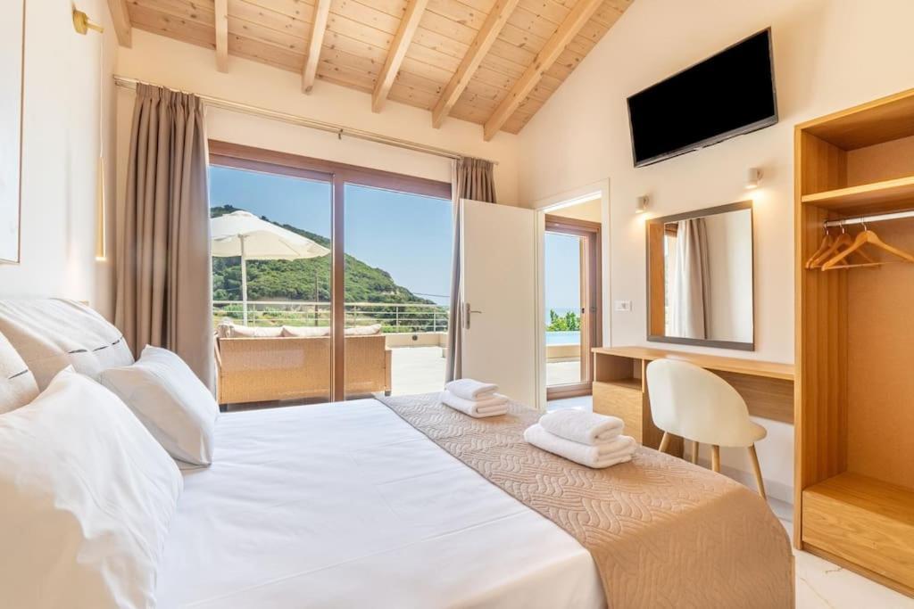 Villa Vasillis-heated Swimming Pool With Infinity View