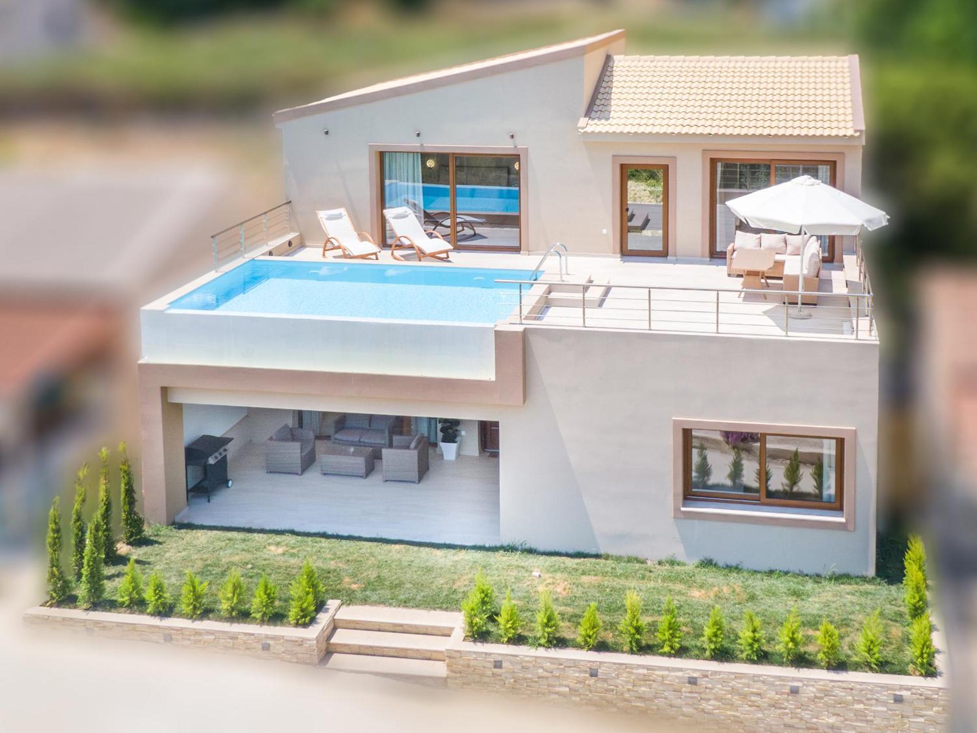 Villa Vasillis-heated Swimming Pool With Infinity View